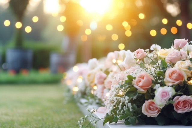 Photo of a celebration of life or funeral.