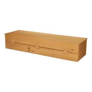 photo of eco plain pine casket