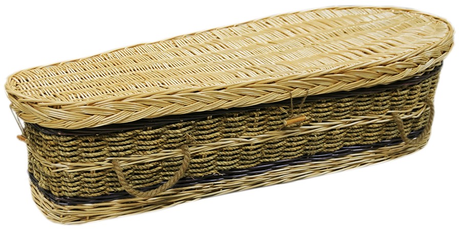 willow wicker backet casket