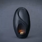 Image of Eternity Handmade Cremation Urn for Ashes - Large | Dark Matte | Ceramic