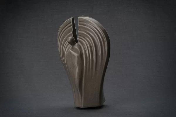 Guardian Handmade Cremation Urn for ashes, symbolizing protection and peace, with a smooth ceramic finish. Handcrafted for a unique and dignified tribute.