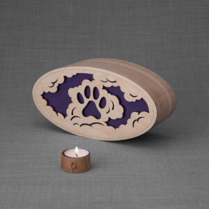 Image of Pulvis art Sky Paw pet cremation urn