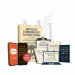 Legacy Journal for families gift bundle featuring the hardcover book Should Tomorrow Never Come, Solace grief companion app, free digital download badge, and printable tools for end-of-life planning and memory preservation.