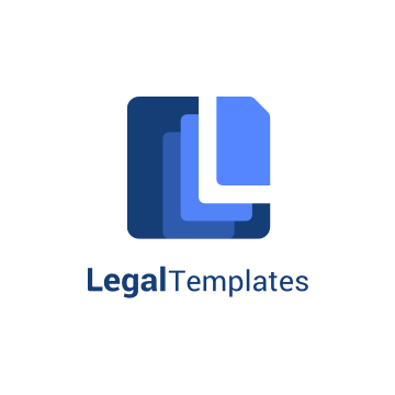 LegalTemplates logo – blue and white icon of layered document pages
