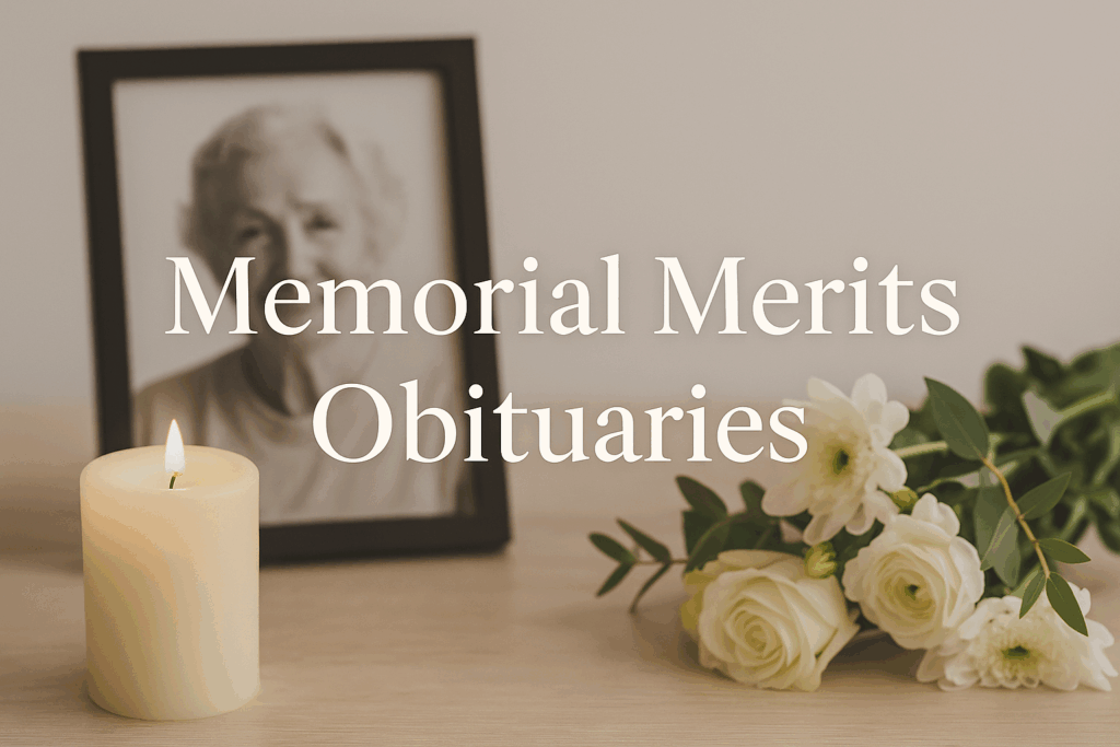 Memorial Merits online obituaries platform – create, share, and honor loved ones with lasting digital tributes.