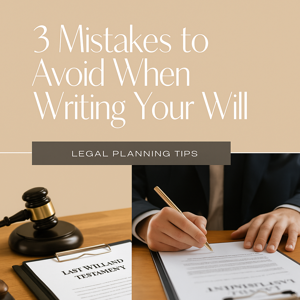 3 Devastating Will Writing Mistakes That Could Cost Your Family Everything (And How to Avoid Them in 2025)