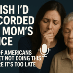 Elderly grandmother recording her life stories and voice memories on smartphone while adult daughter listens, preserving family history before it's too late