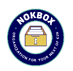 Nokbox complete estate organization system with color-coded folders and checklists for family legacy and document planning