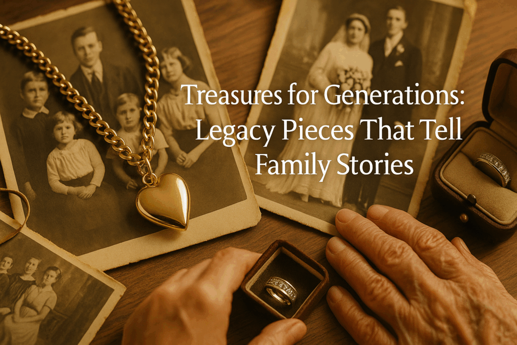 Heirloom-quality Miracle Memorial jewelry passing through generations as family treasures