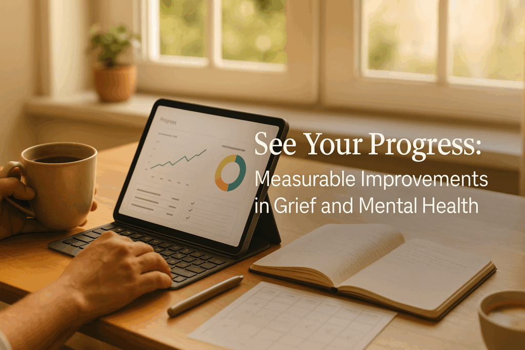 Progress tracking and measurable improvements in grief symptoms through Online-Therapy.com