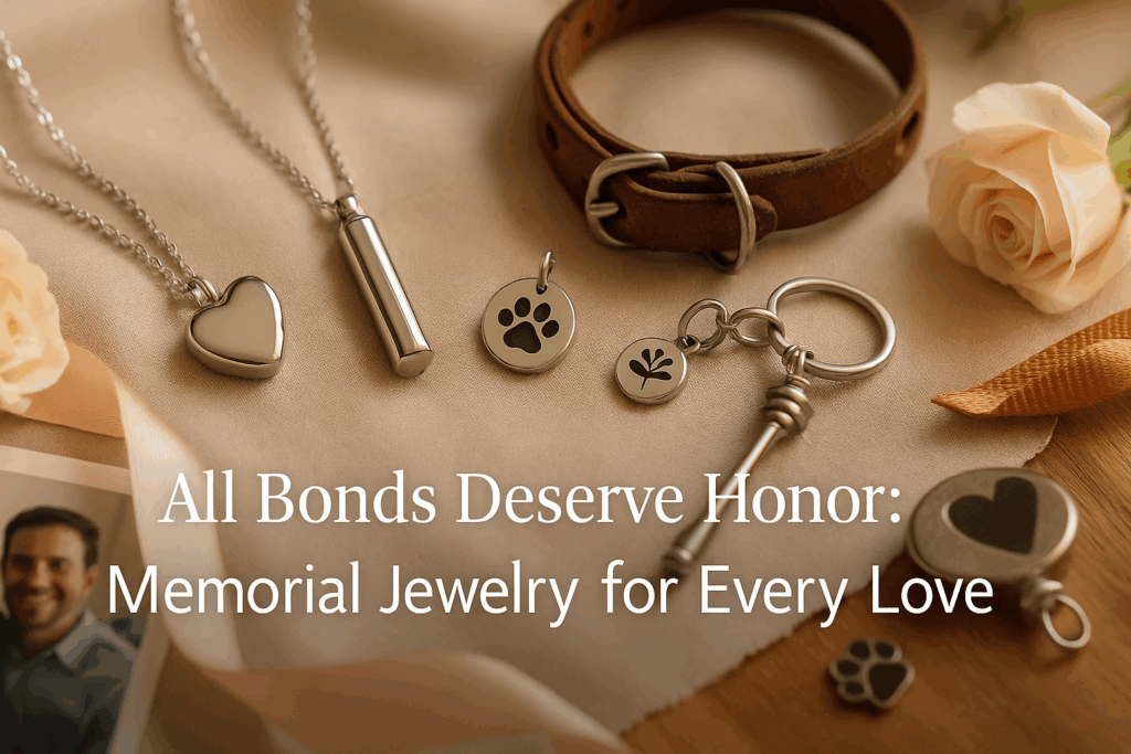 Pulvis cremation jewelry honoring both human and pet loss with equal care