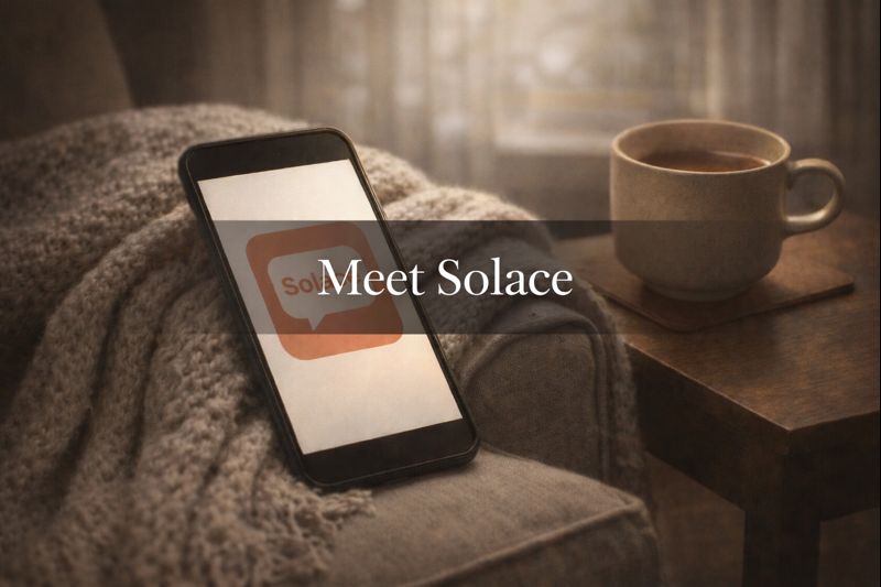 Solace AI companion for 24/7 grief support and end-of-life planning assistance