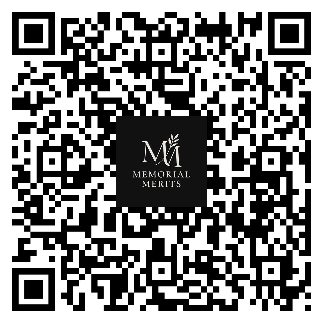 QR code linking to Memorial Merits Cremation Club review and nationwide cremation planning membership guide