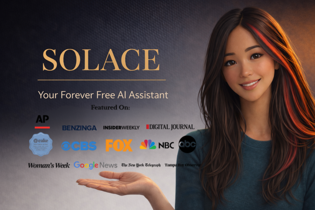 Solace by Memorial Merits featured on AP, Benzinga, Insider Weekly, Digital Journal, CBS, FOX, NBC, ABC, Woman's Week, Google News, The New York Telegraph, and Tampa Bay Observer