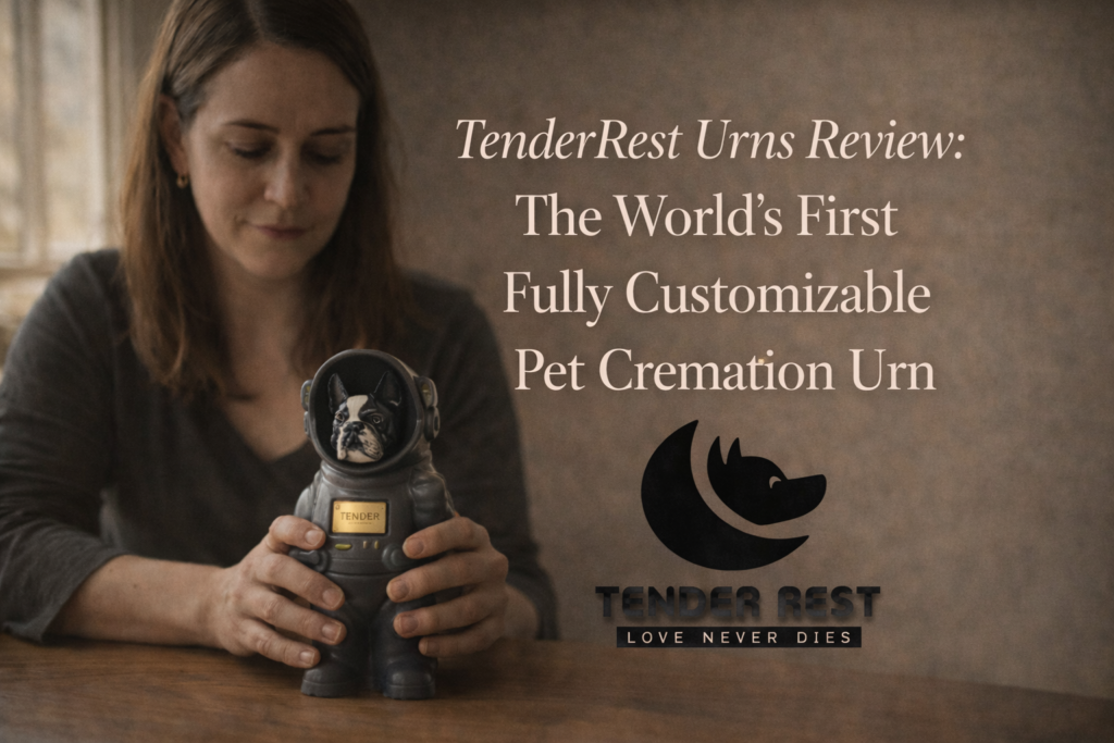Tender Rest urns directory page logo image.