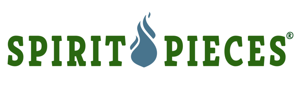 Spirit Pieces logo – trusted brand for handcrafted cremation jewelry and ashes-infused memorial art